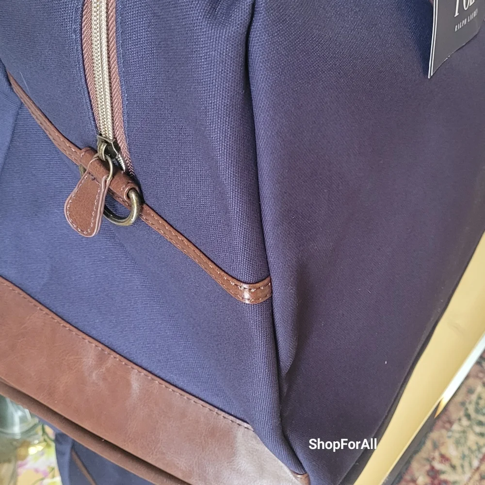 Polo Ralph Lauren Duffle Gym Bag Luggage Holdall Weekender Traveler Large New